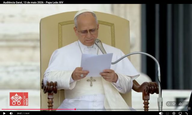 Papa Leão XIV apresenta Maria como modelo de fé, maternidade e amor à Igreja