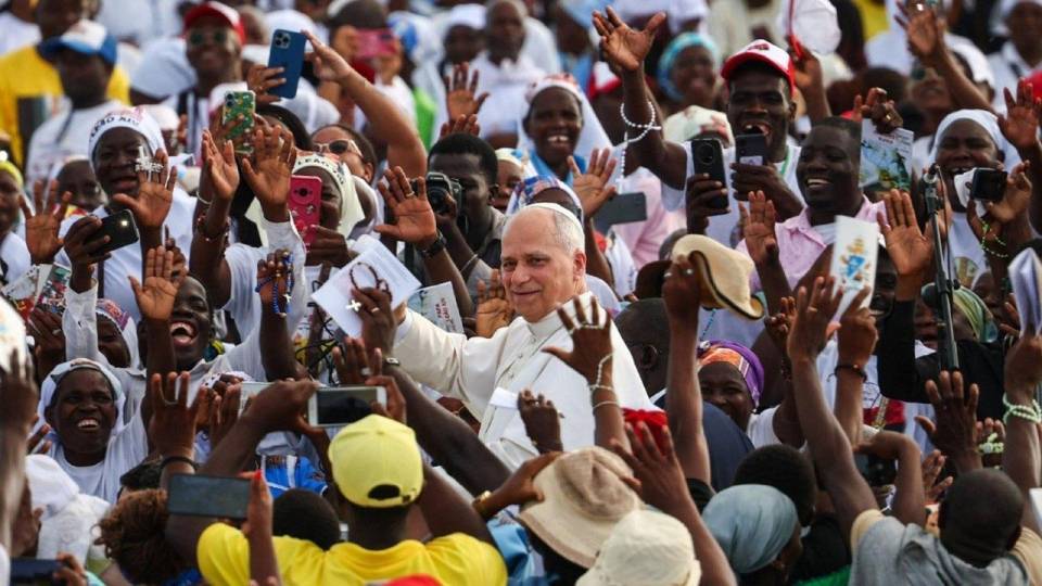 Leão XIV em sua viagem apostólica a Angola