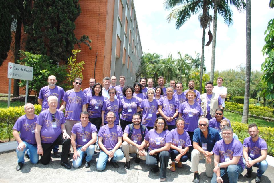 Participantes da Assembleia Geral da SIGNIS Brasil em 2019, quando foi eleita a atual diretoria da associação