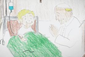 Papa Leão XIV pede orações pelas crianças com doenças incuráveis e por suas famílias