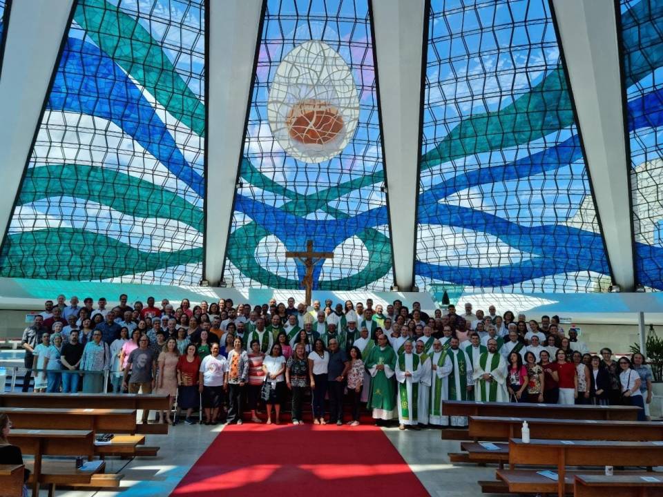 Participantes da 10a. Assembleia Nacional dos Organismos do Povo de Deus (ANOPD)