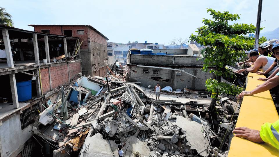 Registro de La Guaira, região mais afetada pelos terremotos na Venezuela /Foto: Cáritas Venezuela