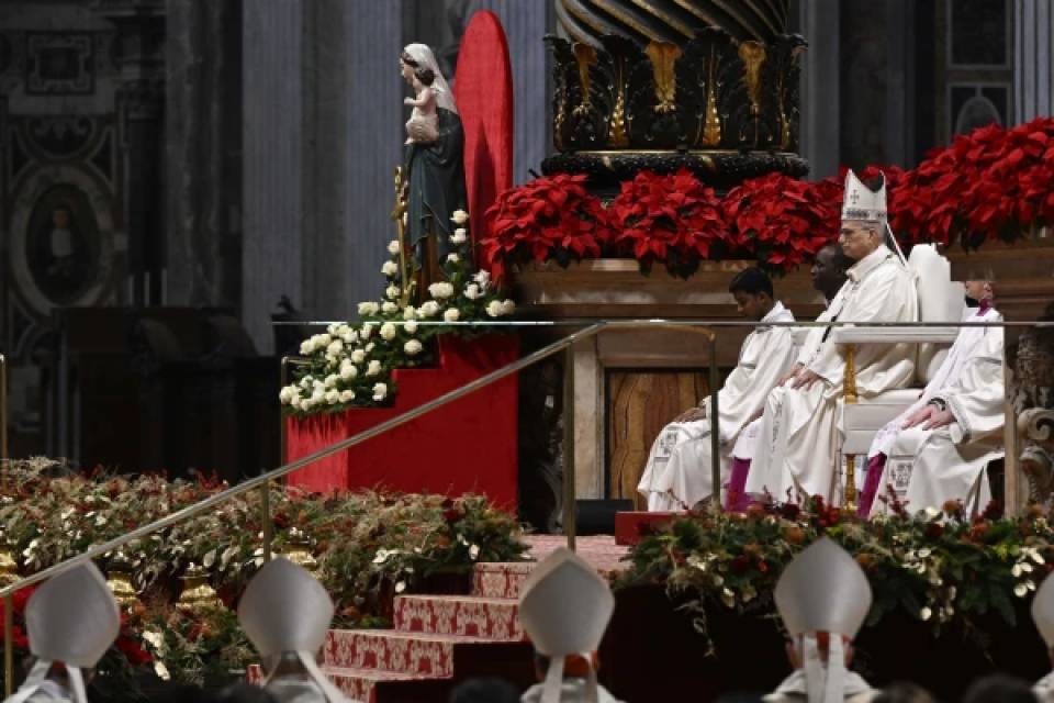 O Papa celebrou a missa na Basílica de São Pedro/foto: Vatican Media