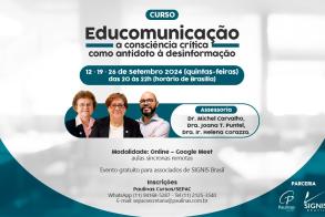 Curso sobre Educomunicação: a consciência crítica como antídoto à desinformação