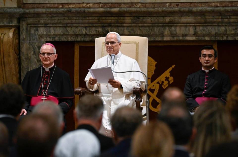 O Papa em audiência com a Rede Internacional de Legisladores Católicos  (@Vatican Media)