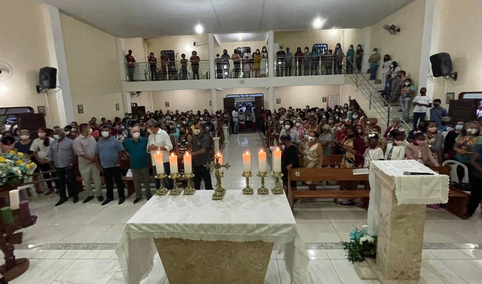 Aspecto da sede da Paróquia Quilombola S.Roque-Matinha, em Feira de Santana (BA): fé e resistência