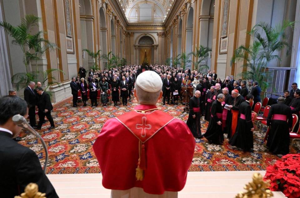 Papa se reúne pela primeira vez com o Corpo Diplomático   (@Vatican Media)