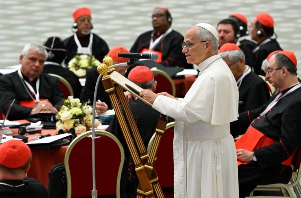 O Santo Padre faz seu discurso   (@Vatican Media)