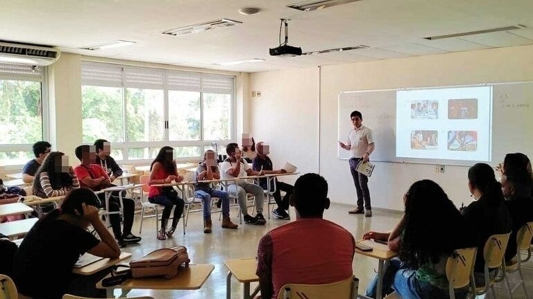 Parcela do grupo atendido pelo jovem e inserido na nova realidade / Foto: Arquivo pessoal de Pedro Br&iacute;gido